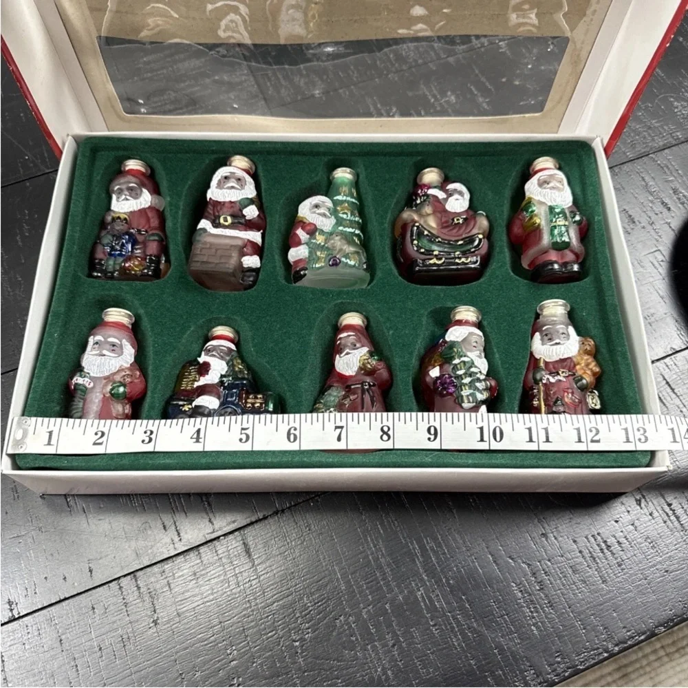 Vintage Old World Christmas Decor Santa Light Up Covers Lot Of 10 St Nick Lights